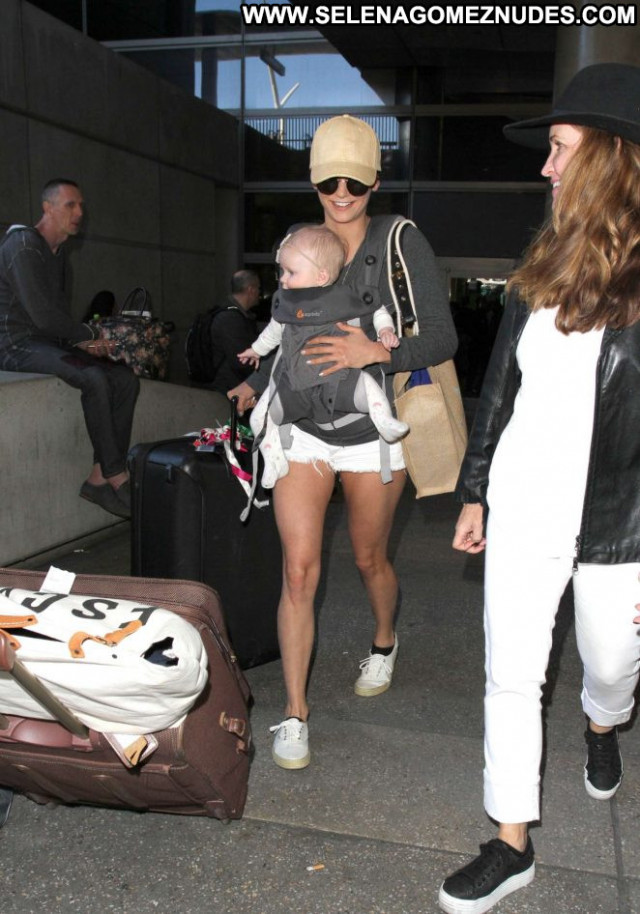 Nina Dobrev Lax Airport Lax Airport Posing Hot Shorts Celebrity Babe