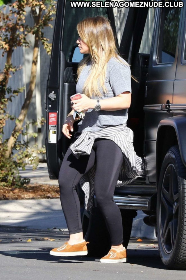 Hilary Duff Los Angeles Workout Paparazzi Spandex Angel Spa Celebrity