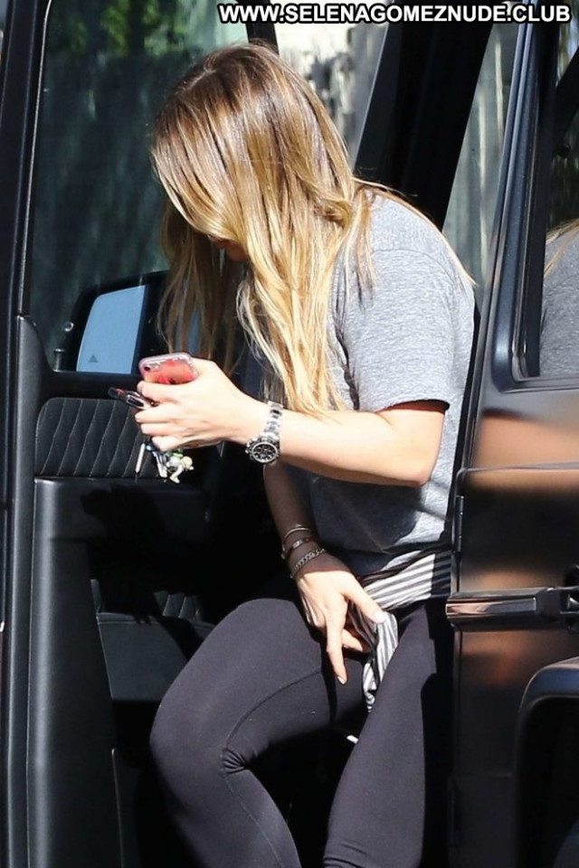 Hilary Duff Los Angeles Angel Celebrity Posing Hot Spandex Los