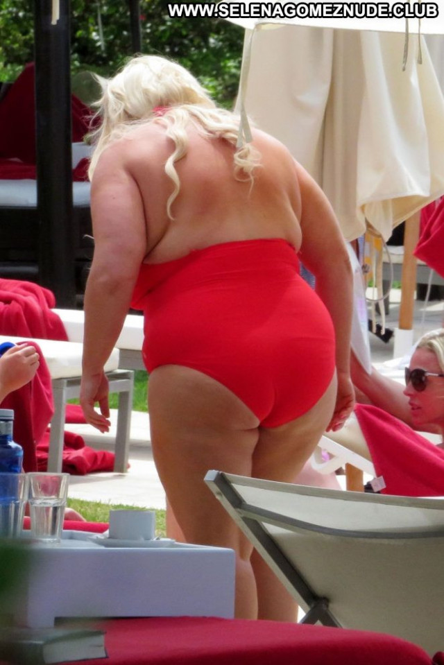 Gemma Collins No Source Posing Hot Celebrity Babe Swimsuit Spain