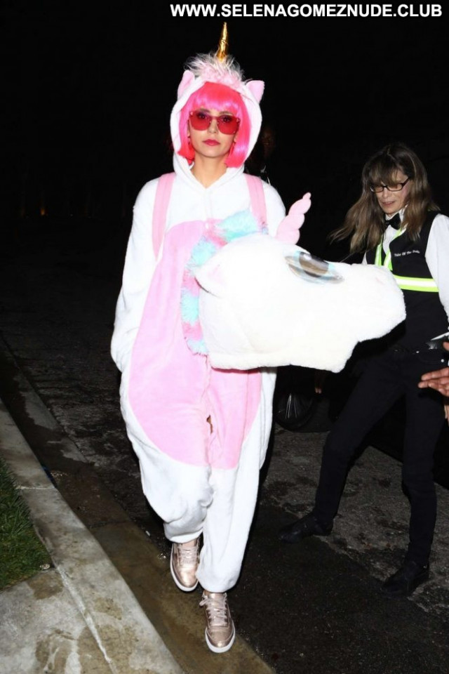 Nina Dobrev Halloween Party Paparazzi West Hollywood Babe Celebrity