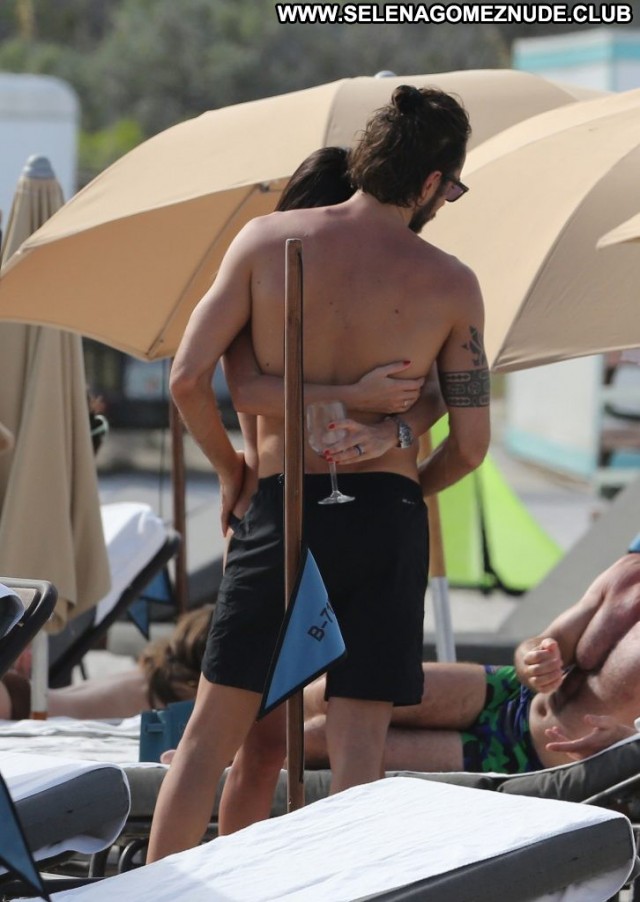 Giorgia Gabriele The Beach Posing Hot Singer Dad Legs Boyfriend