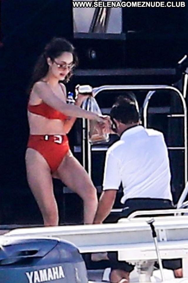 Cara Santana No Source  Celebrity Bikini Yacht Posing Hot Paparazzi