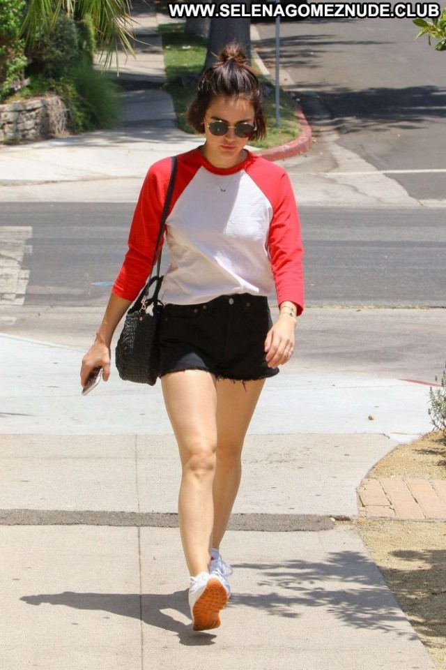 Lucy Hale Studio City Celebrity Beautiful Babe Shorts Posing Hot