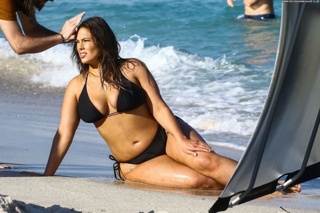 Ashley Graham The Beach Big Tits Boobs Sexy Babe Celebrity Natural