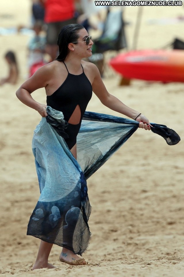Lea Michele The Beach Celebrity American Hawaii Actress Posing Hot