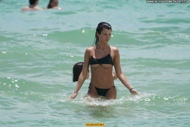 Destiny Sierra Miami Beach Bikini Boobs Posing Hot Beach Babe