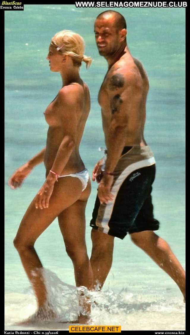 Katia Pedrotti No Source Babe Paparazzi Topless Posing Hot Beach