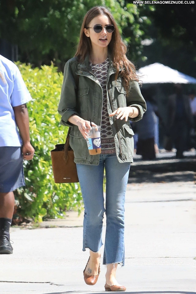 Lily Collins No Source Posing Hot Sexy Babe Celebrity Beautiful