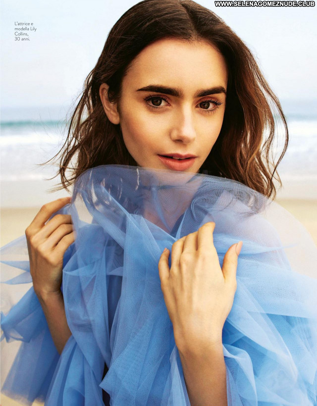 Lily Collins No Source Beautiful Posing Hot Celebrity Sexy Babe