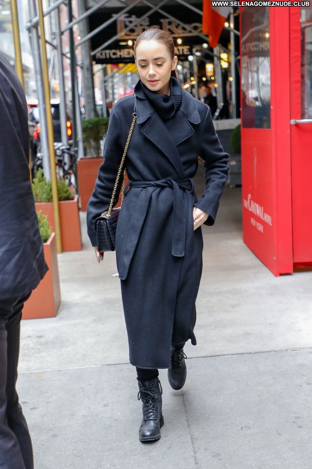 Lily Collins No Source Sexy Posing Hot Babe Celebrity Beautiful