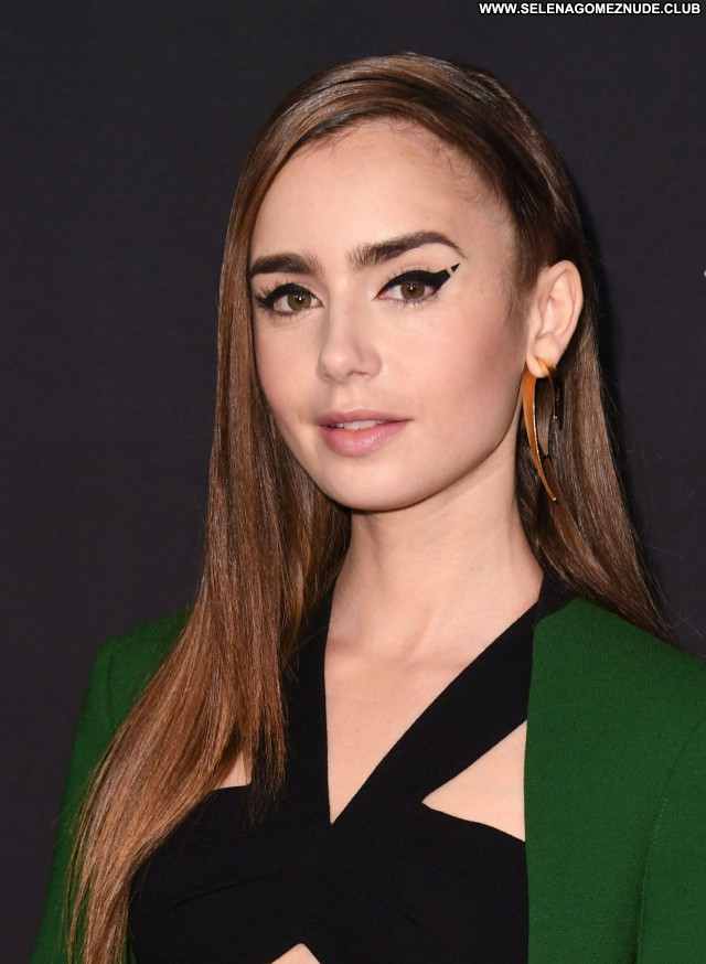 Lily Collins No Source Celebrity Beautiful Sexy Posing Hot Babe