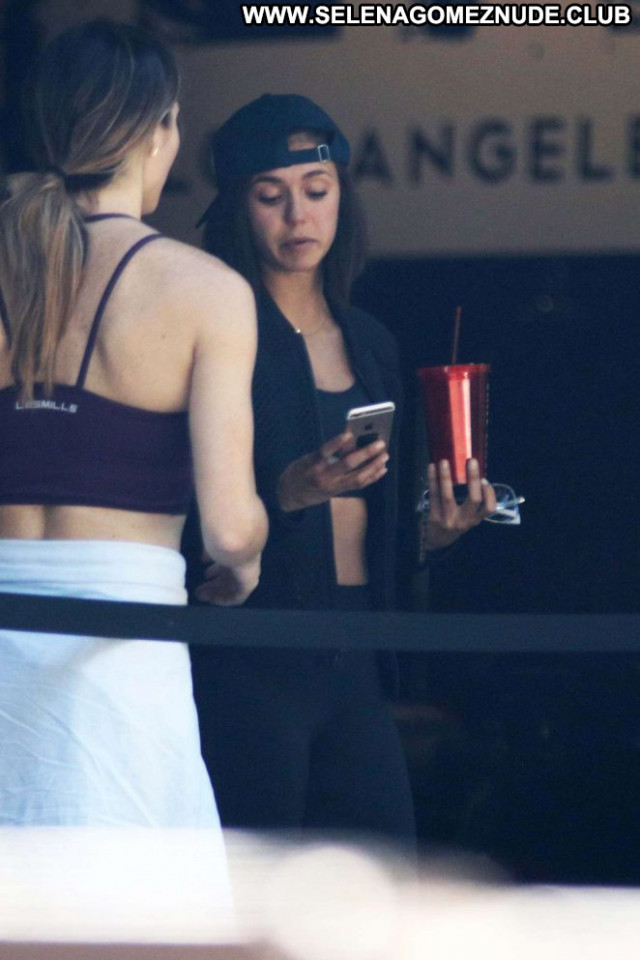 Nina Dobrev No Source Paparazzi Babe Gym Posing Hot Celebrity