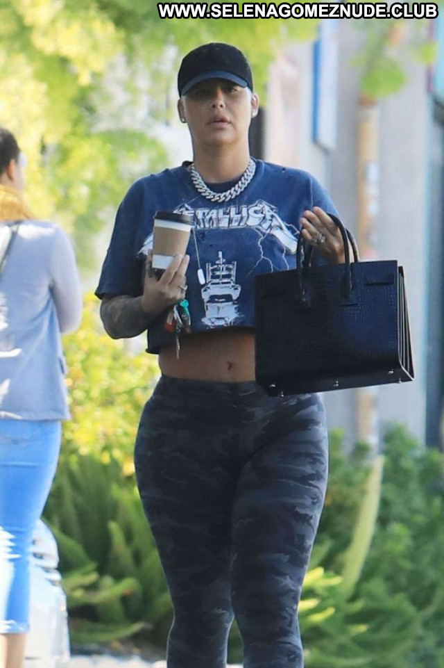 Amber Rose Los Angeles Beautiful Celebrity Babe Paparazzi Posing Hot