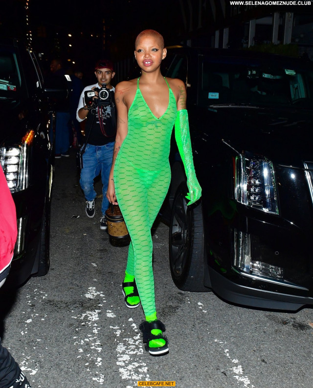 Slick Woods New York Beautiful Posing Hot Celebrity Party See Through