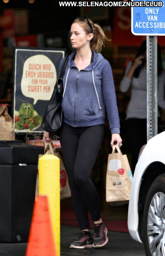 Emily Blunt Los Angeles Celebrity Spandex Spa Beautiful Paparazzi