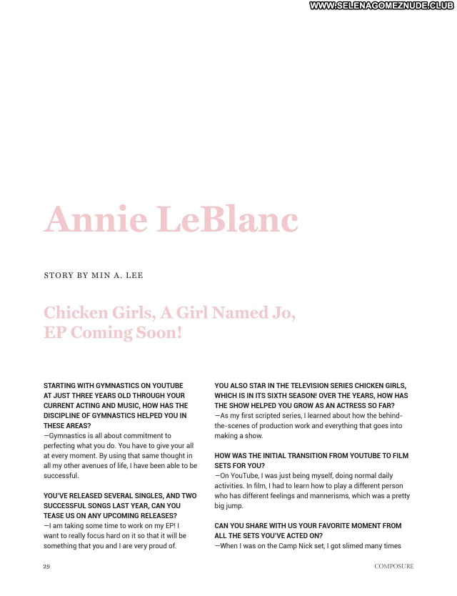 Annie Leblanc No Source Celebrity Posing Hot Babe Beautiful Sexy