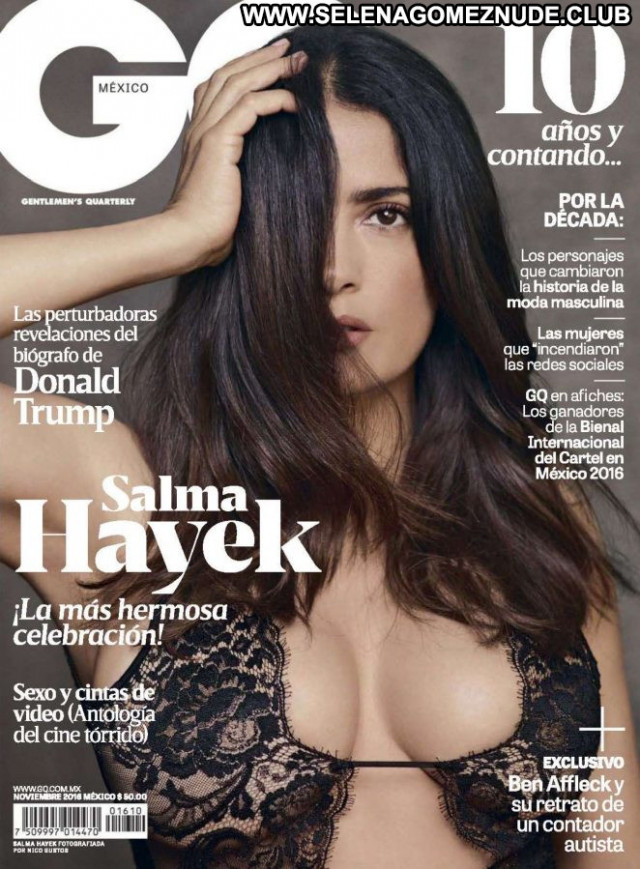 Salma Hayek No Source Magazine Beautiful Celebrity Babe Posing Hot