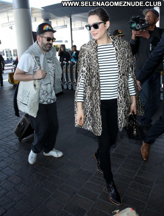 Marion Cotillard Lax Airport Babe Beautiful Celebrity Posing Hot Lax