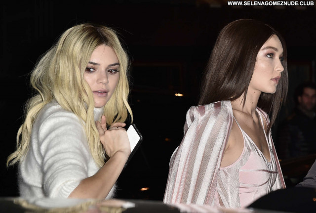 Kendall Jenner Paparazzi Celebrity Party Paris Posing Hot