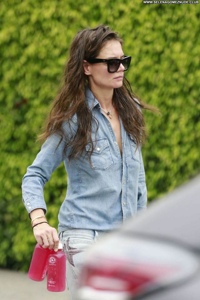 Katie Holmes No Source Yoga Beautiful Paparazzi Babe Posing Hot