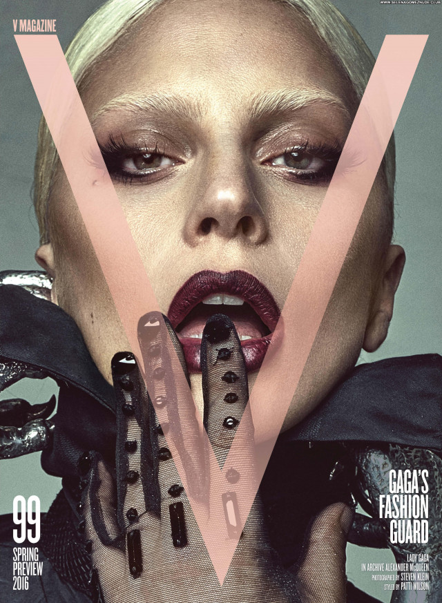 Lady Gaga V Magazine Magazine Beautiful Celebrity Babe Posing Hot Gag